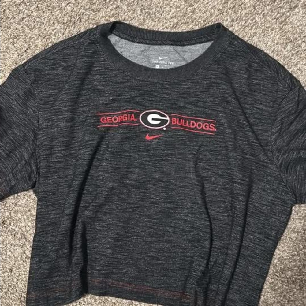 Nike Georgia Bulldogs Black and Red T-Shirt